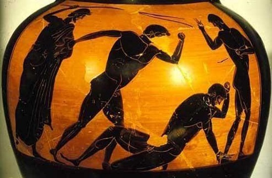 Ancient Greek Amphora discovered in private home on island of Kalymnos