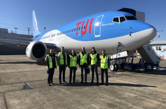 Αποτέλεσμα εικόνας για TUI welcomes the first 737 MAX on bio jet fuel