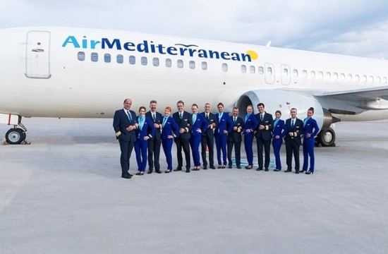 London’s Stansted Airport greets first “Air Mediterranean” flight from Athens