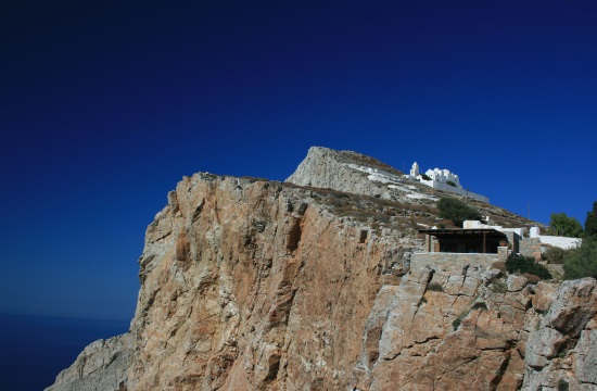 Religious Tourism: Church of Panagia on Greek island of Folegandros