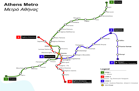 Metro passengers to and from Athens airport to switch trains at Plakentias as of November 1