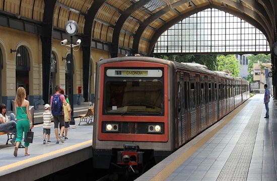 Work stoppage on Athens metro line 1 from noon until 15:00 on Monday
