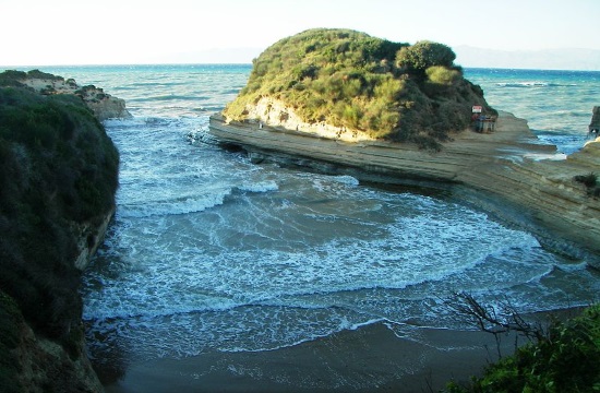 Canal d'Amour: the famous beach of lovers on the Greek island of Corfu