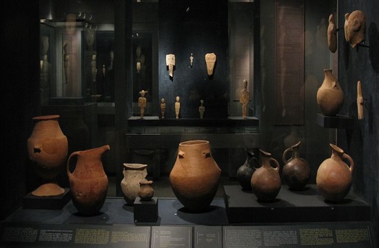 Work of late sculptor Takis exhibited at Cycladic Museum in Athens in 2020