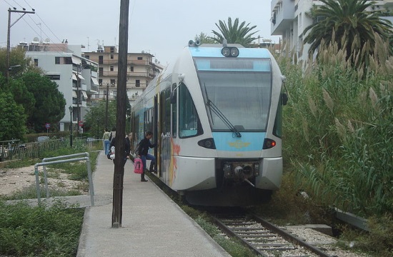 Trial route for Patras Suburban Railway extension under completion