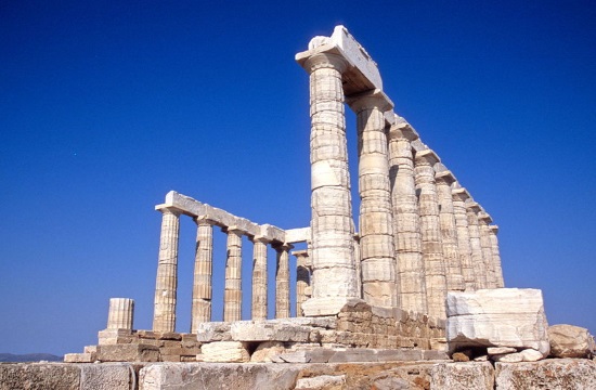 First "half marathon" at the ancient temple of Poseidon in  Sounio