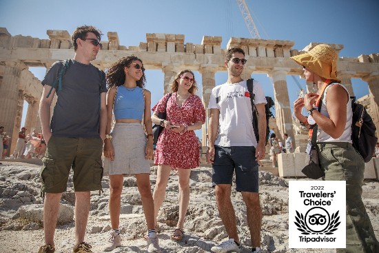 10th consequent Tripadvisor Travelers’ Choice Award for Athens Walking Tours