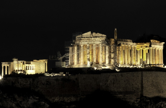 The Athens Acropolis under an entirely new lighting system