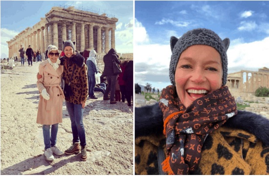 Australian television presenter Jessica Rowe declares her love for Greece
