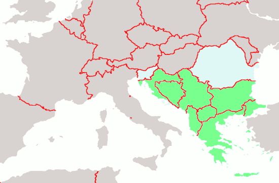 Balkans Political Map Small Greece And Balkans Neighbours Eye Joint Hosting Of EURO Or World Cup 418834927 