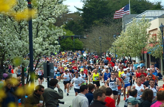 Annual Marathon wreath ceremony held by Greece's Consulate in Boston on April 11
