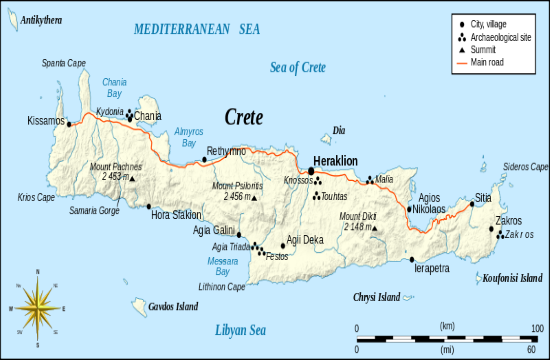 Construction of the longest highway in Europe is underway across Greek island of Crete