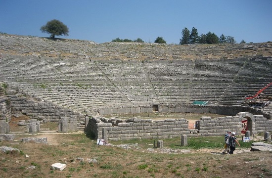 Boston Youth Orchestra marks lower koilon at ancient Dodona theater of Greece