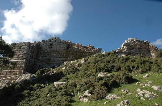 Ancient Greek Fyli Fortress stays on Mount Parnitha to be supported and restored