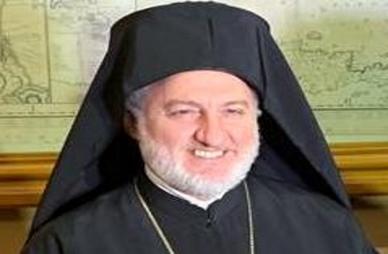 Archbishop Elpidophoros of America stands with Jewish community