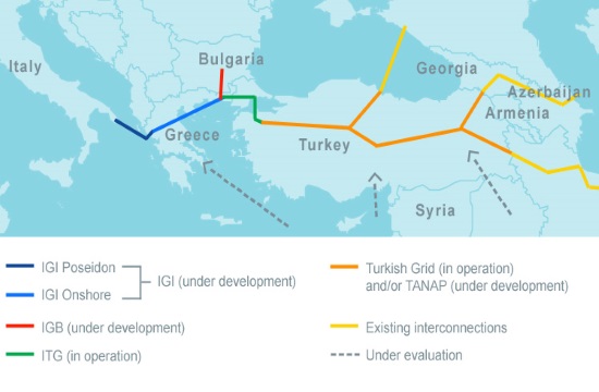 Gazprom, Edison, DEPA to revive Greek ITGI pipe to Italy