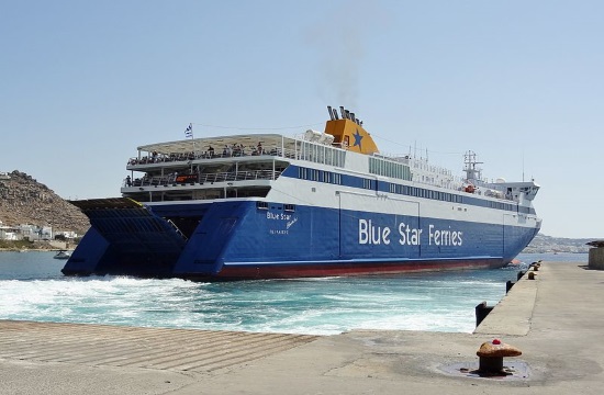Blue Star Mykonos ferry sailor tests negative for COVID-19 in Greece