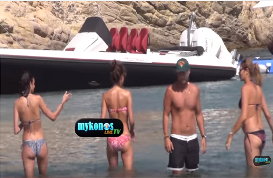 Top models Alessandra Ambrosio and Anna Beatriz Barros on holiday in Mykonos