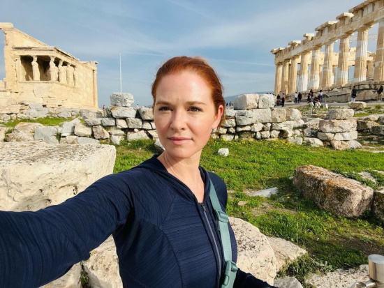 Grey’s Anatomy star Sarah Drew enchanted by Greek capital of Athens