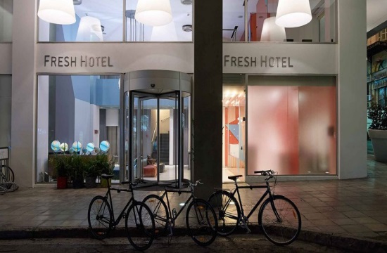 Fresh hotel: First with "bike friendly" sign in Athens