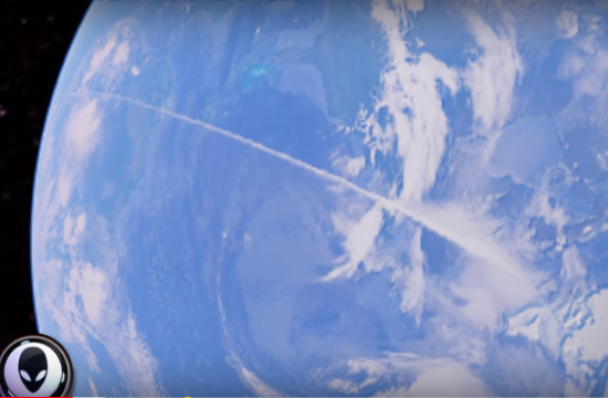 Media: Mysterious white line across the globe on Google earth (video)