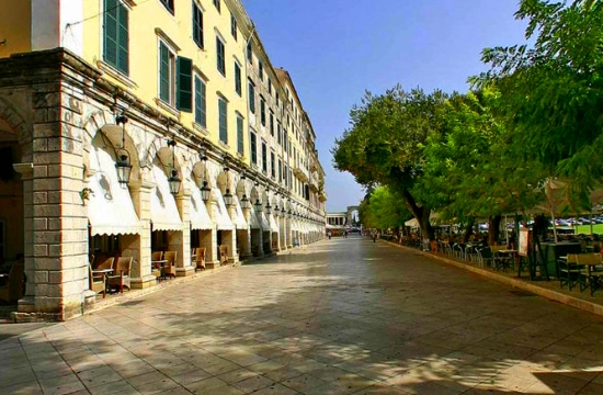 The biggest square in the Balkans lies on the Greek island of Corfu