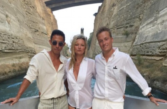 Kate Moss and Duchess of York Sarah enjoy holidays in Greece