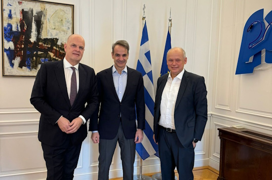 Greek PM -TUI CEO at Maximos Mansion | T.O. will bring tourists from Asia and Latin America
