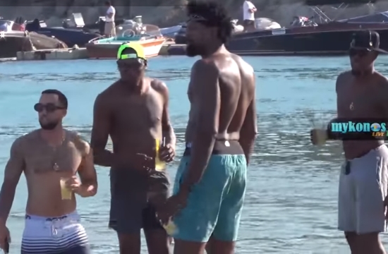 USA Olympics basketball Rio 2016 gold team party in Mykonos (video)