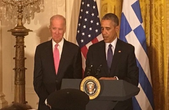 Biden at 'OXI' Day event in DC: Obama will touch on debt issue in Athens visit