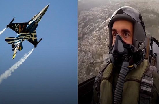 Greek Air Force jet fighters fly over the Acropolis! (video)