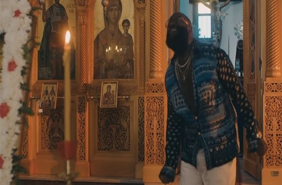 Uproar over American rapper singing in Santorini Greek Orthodox Church Altar (video)