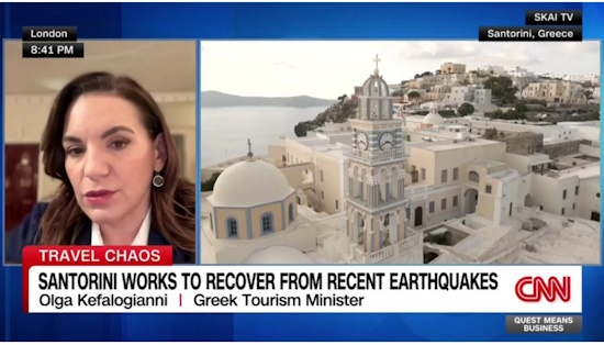 Olga Kefalogianni | Message of optimism for Greek tourism from London