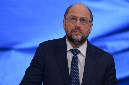 Schulz's statement 'I was surprised' did not refer to Greece's position on debt