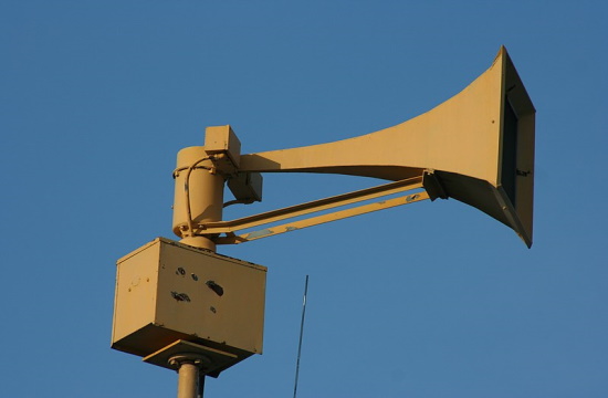 Emergency alert sirens set to be tested in Greece as of 11:00 am on Monday