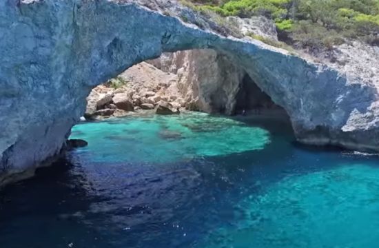 Secret cave beach always under shade only 1-hour away from Athens