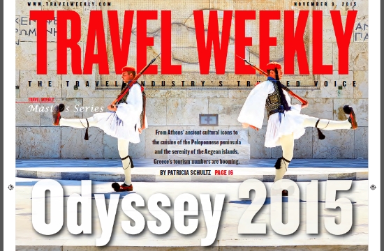 Marketing Greece: Athens on Travel Weekly magazine cover