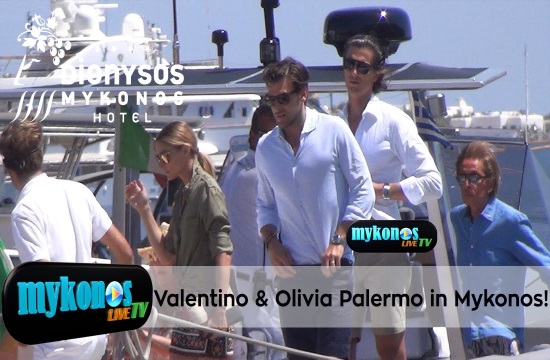 Fashion icons Valentino and Olivia Palermo choose Mykonos for vacation