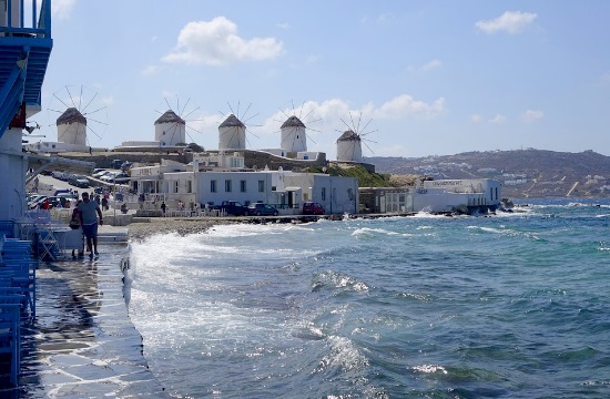 Models land on Greek island of Mykonos for shooting “Germany’s Next Top Model”