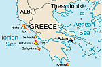 Gale-force winds of up to 8 on the Beaufort scale in the Aegean Sea and 9 at the Ionian Sea
