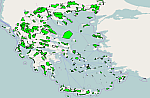 It shows some Ionian islands including Lefkada