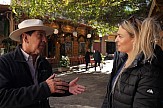 Mexican and US tourists speak on Tornos News camera about Athens as a vacation destination