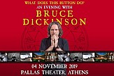 Iron Maiden’s Bruce Dickinson to present his autobiography in Athens of Greece