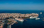 Ferry services to the islands of the Saronic Gulf are departing as normal from the port of Piraeus