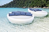 Greek designers create next generation of floating sunbeds out of fiberglass