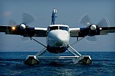 Seaplanes ready to fly to several Greek islands