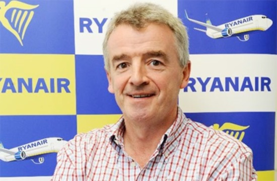 Αυξήσεις για μια 5ετία στα αεροπορικά εισιτήρια βλέπει ο CEO της Ryanair