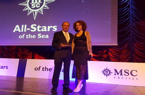 Η MSC Cruises τίμησε τους καλύτερους αντιπροσώπους τους- στην Ελλάδα το Top Kinisis Travel