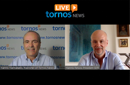 Ο Γιάννης Ρέτσος στο Tornos News Live: Επιτυχία εάν καταφέρουμε να έχουμε 5 δις τουριστικά έσοδα το 2020