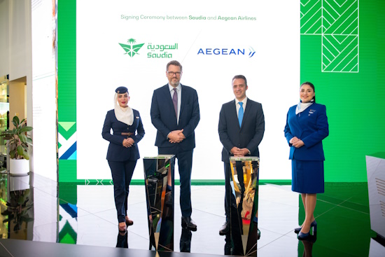 AEGEAN - Saudia | Συνεργασία για πτήσεις κοινού κωδικού